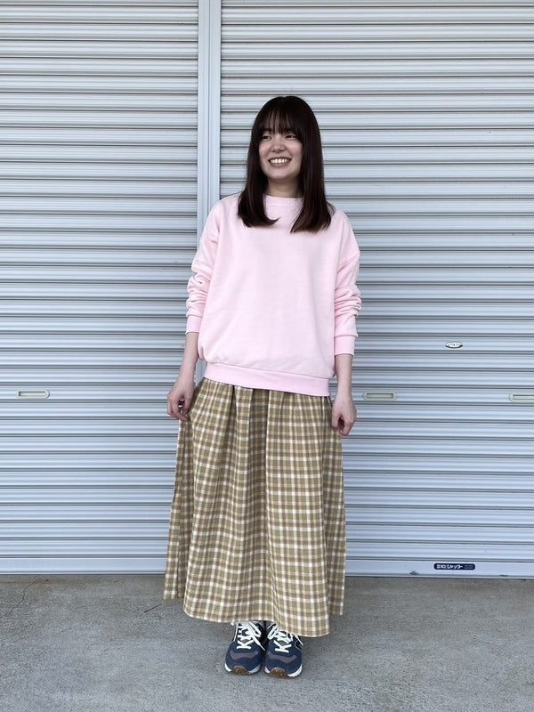 ぽこぽこ素材のギャザースカート