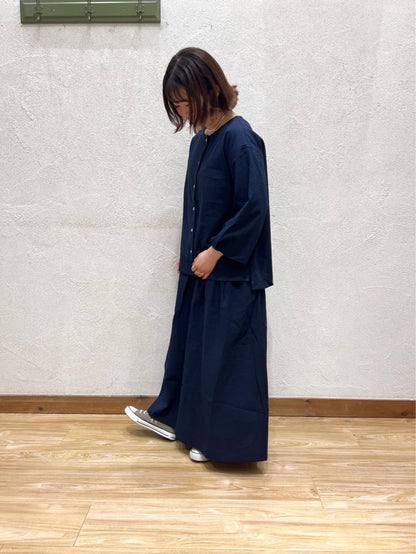 ぽこぽこ素材のギャザースカート