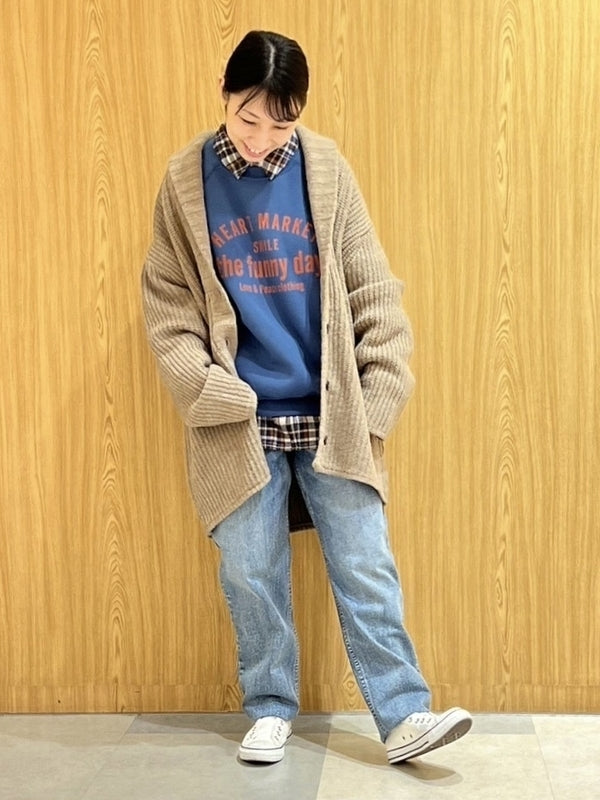 コートいらずのニットカーデ