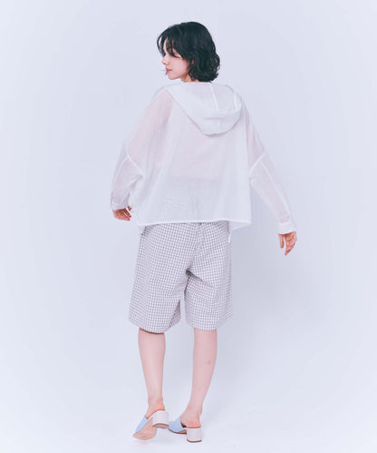 [Frame] Check Tuck Half Pants