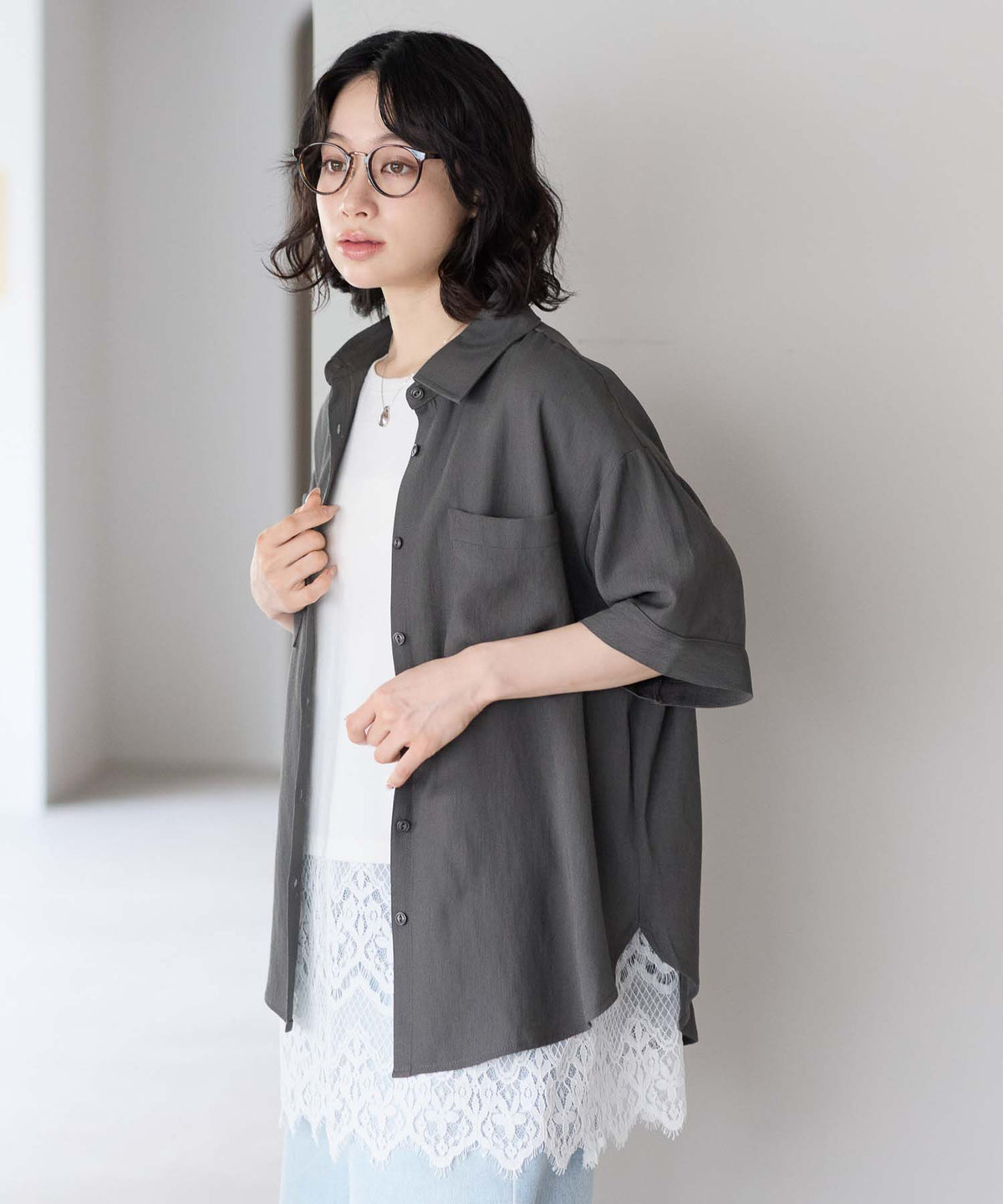 チャコール / 157cm / FREE