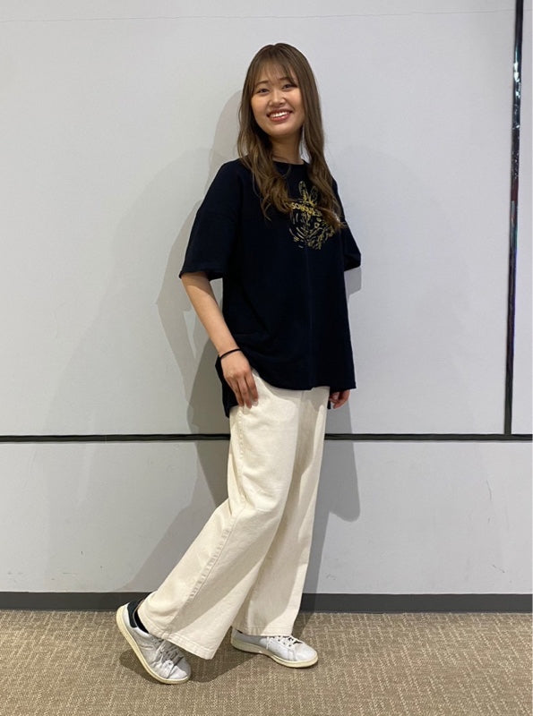 Cottonツイルワイドパンツ