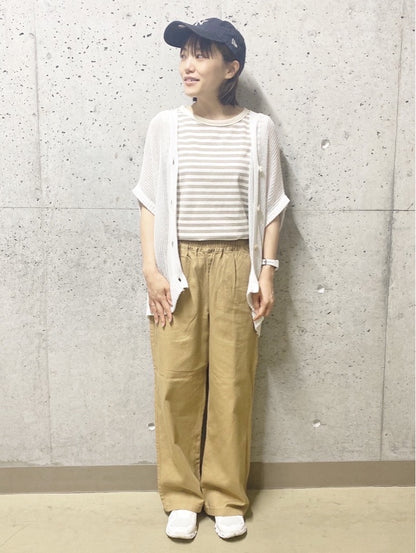 Cottonツイルワイドパンツ