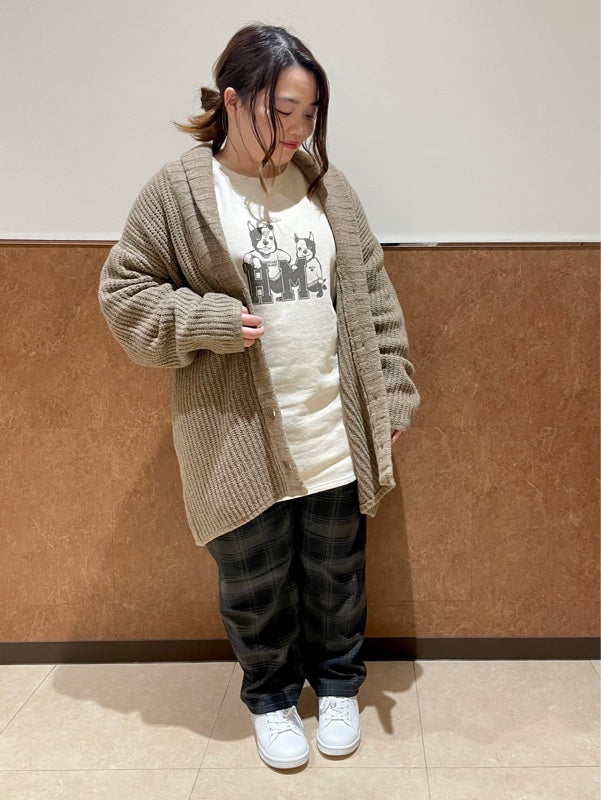 コートいらずのニットカーデ