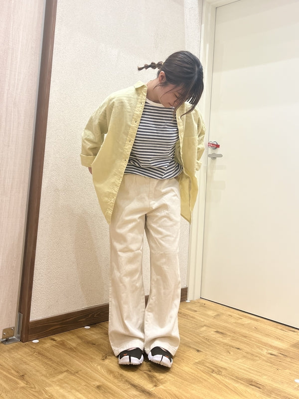 Cottonツイルワイドパンツ