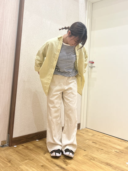 Cottonツイルワイドパンツ