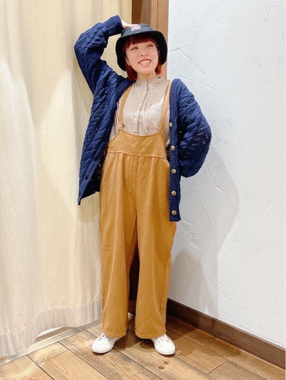 透かし編みボリュームカーディガン