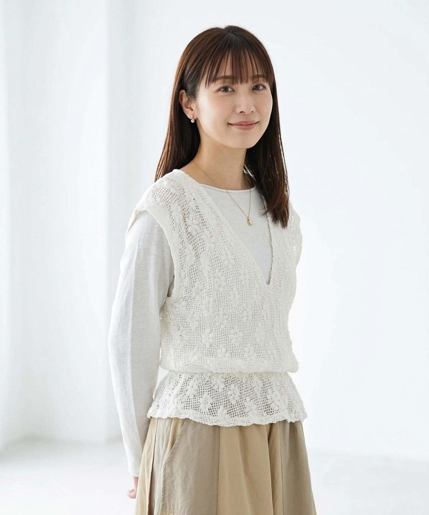 Sheer Long Sleeve T (Smiley Long Sleeve T)
