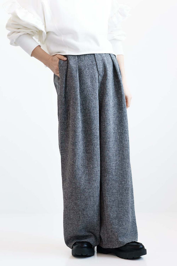 [WEB Exclusive] Summer Tweed Tuck Pants