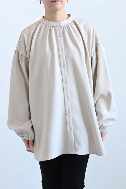≪SALE≫Warm Back Shirring Tunic