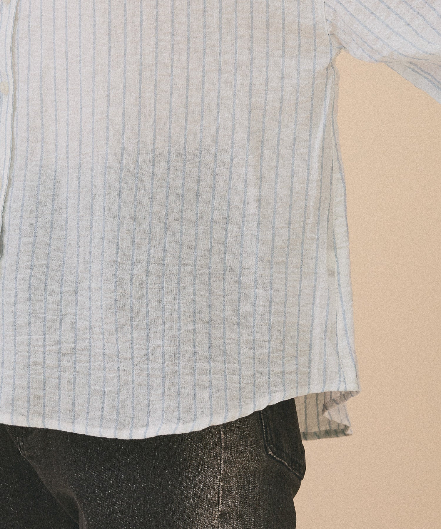 Soft Material Collar Frill Blouse