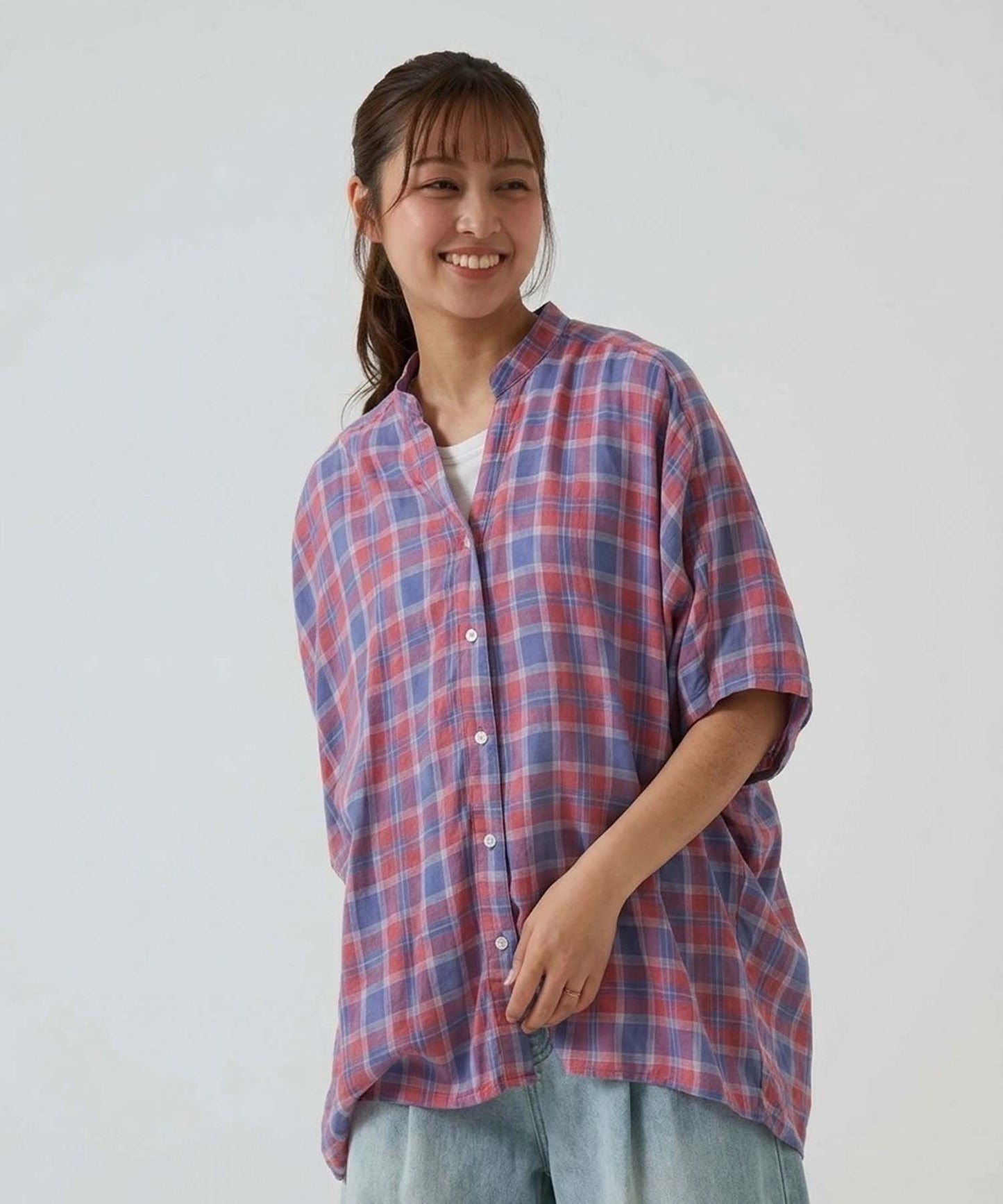 チェックレッド / 162cm / FREE