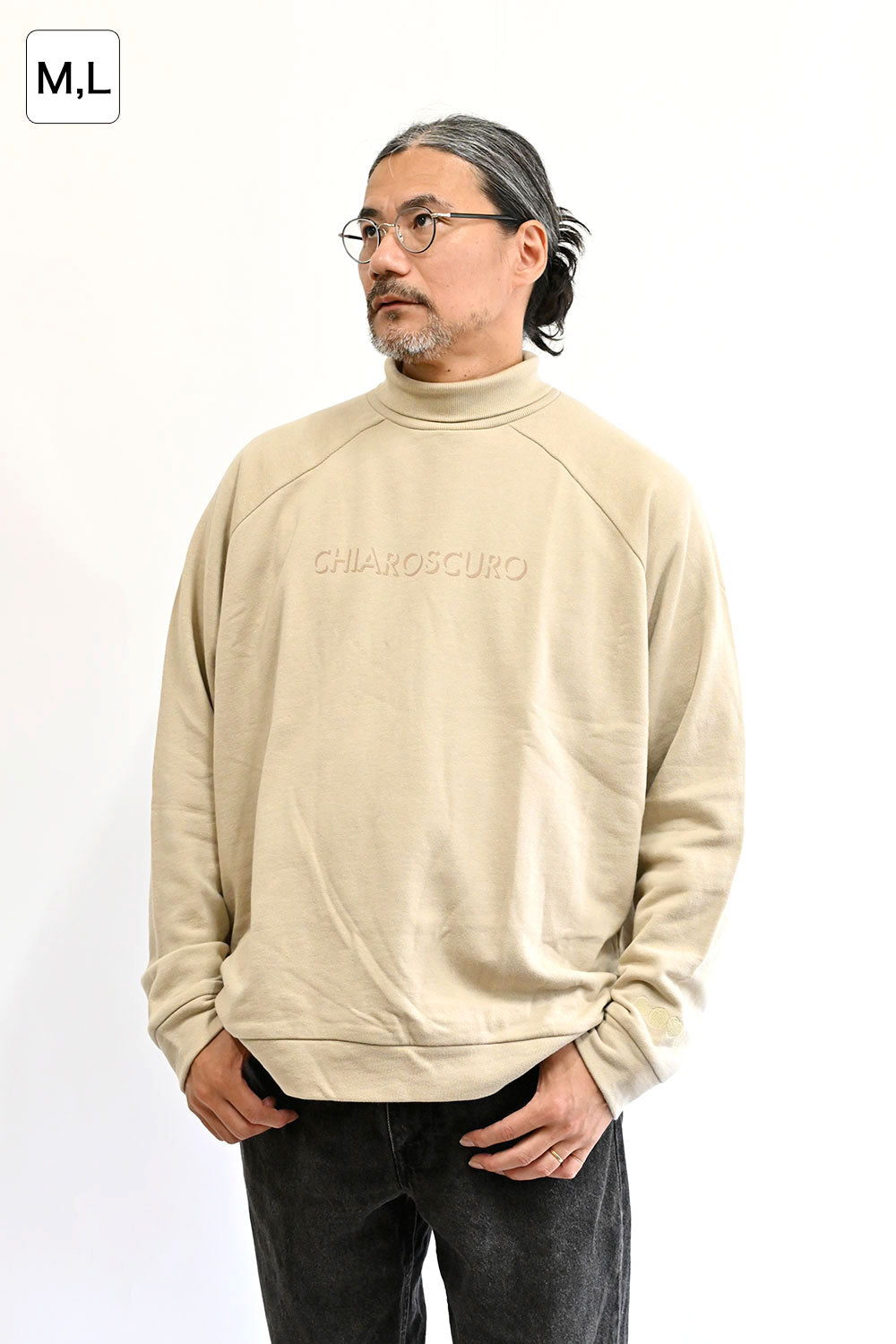 裏毛ハイネックプルオーバー