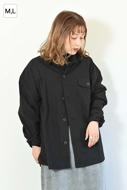 起毛オックスシャツ