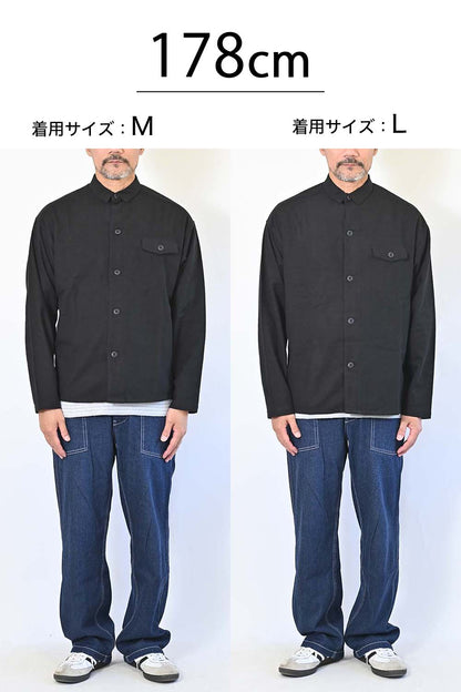 起毛オックスシャツ