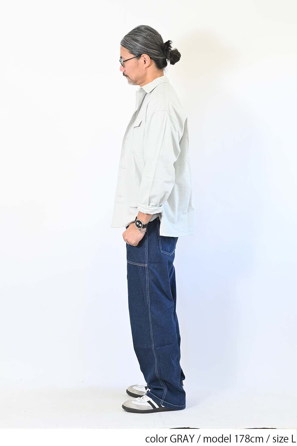 起毛オックスシャツ
