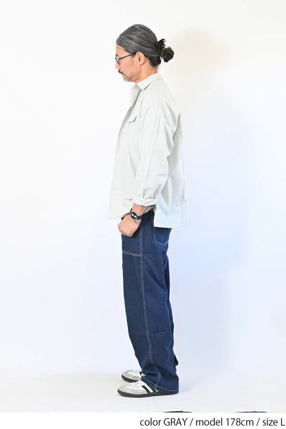 起毛オックスシャツ