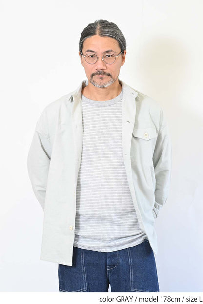 起毛オックスシャツ