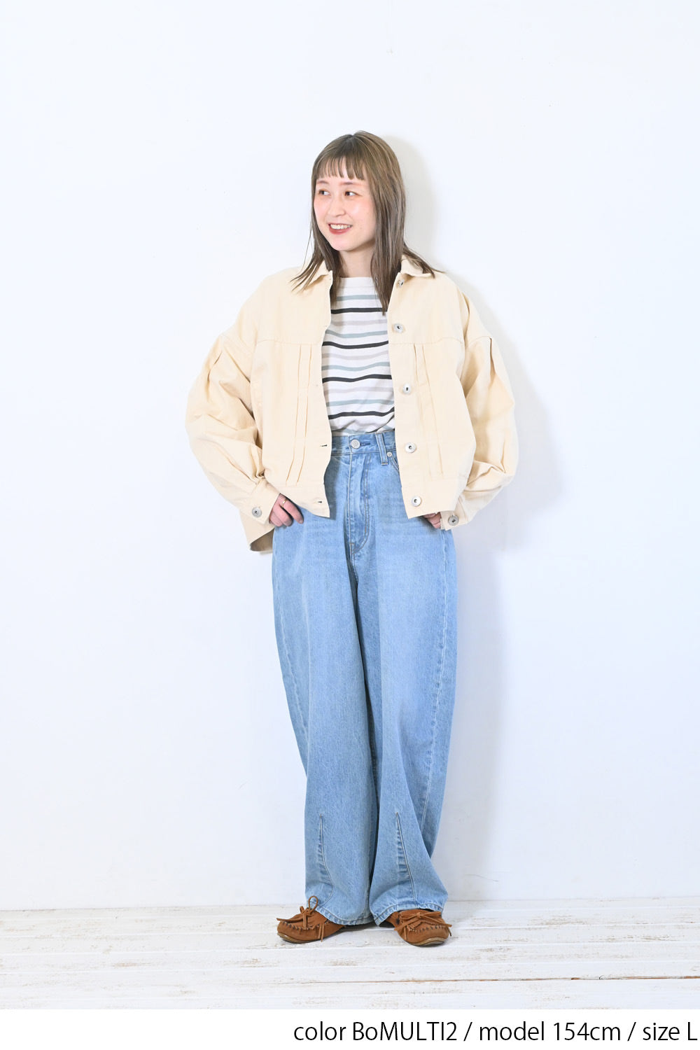 ワイドなボーダーロンTEE – HEART MARKET