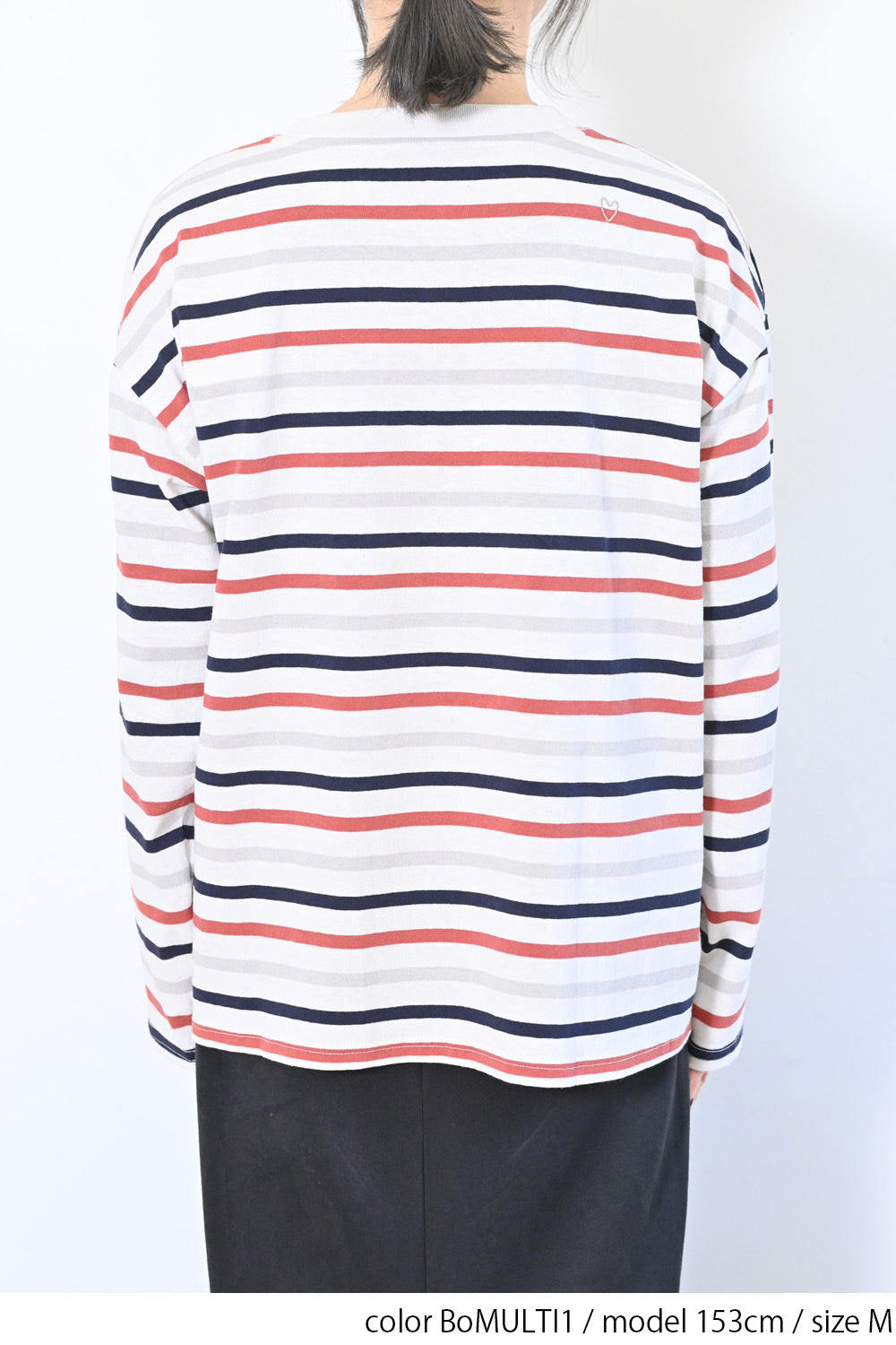≪SALE≫Wide Striped Long Tee
