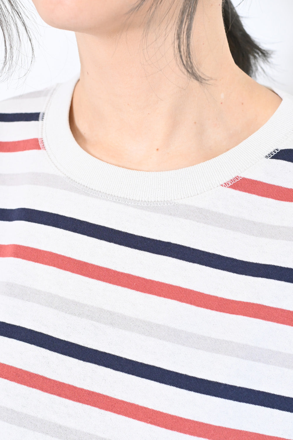 ≪SALE≫Wide Striped Long Tee