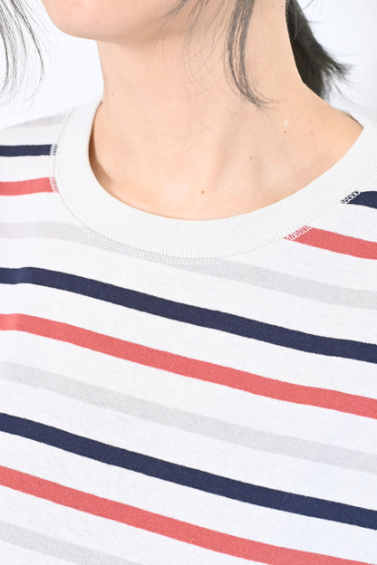 ≪SALE≫Wide Striped Long Tee