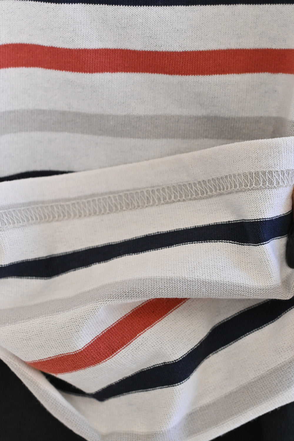 ≪SALE≫Wide Striped Long Tee