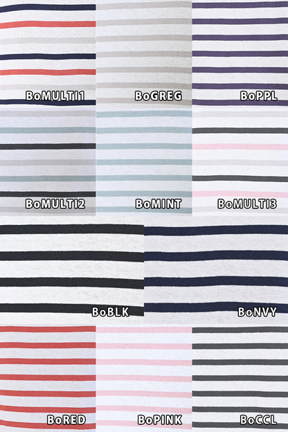 ≪SALE≫Wide Striped Long Tee