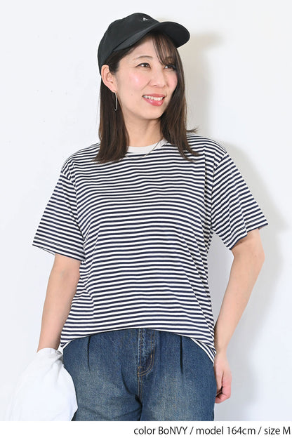 さらさら半袖ボーダー