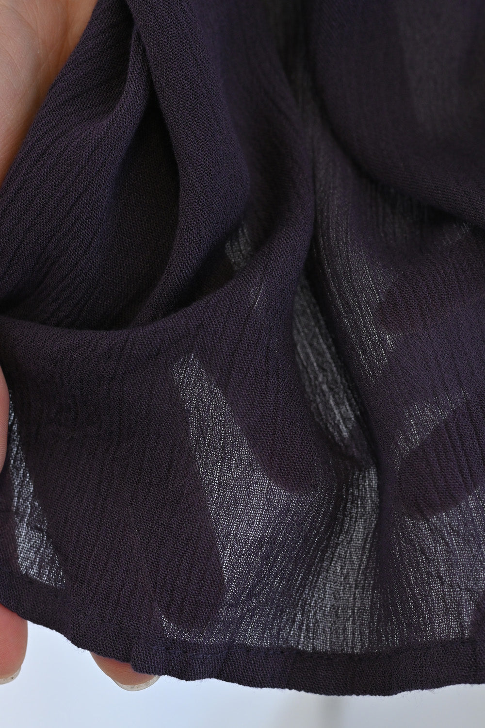 ≪SALE≫Rayon Crepe Gathered Dolman Tunic