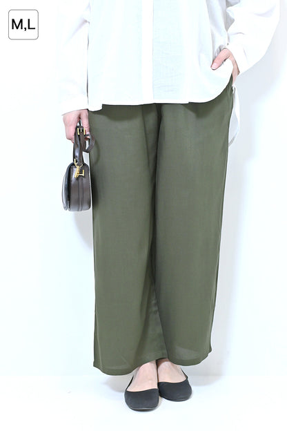 レーヨンワイドパンツ