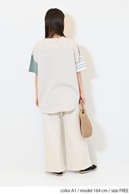 ≪SALE≫USAcotton Round Hem Tunic
