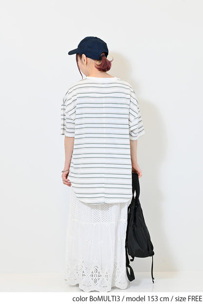 ≪SALE≫USAcotton Round Hem Tunic