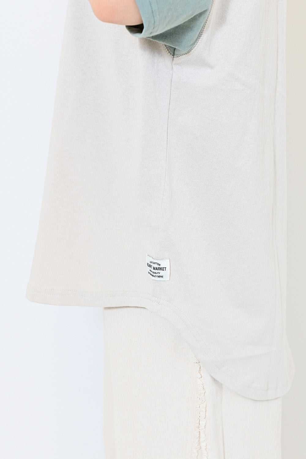 ≪SALE≫USAcotton Round Hem Tunic
