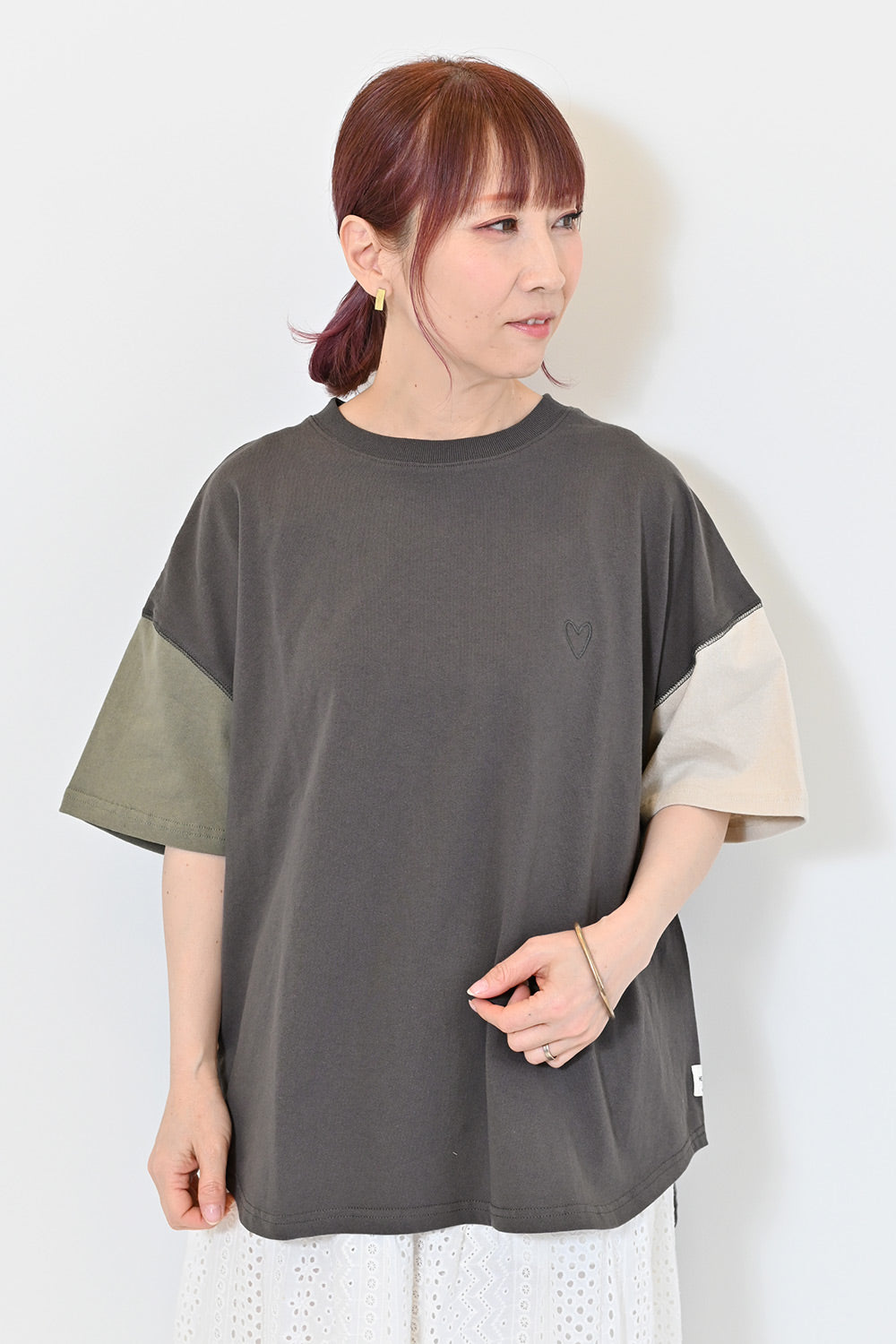 ≪SALE≫USAcotton Round Hem Tunic