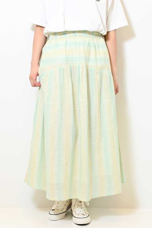 ≪SALE≫スラブストライプスカート