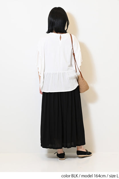 レーヨンクレープロングスカート