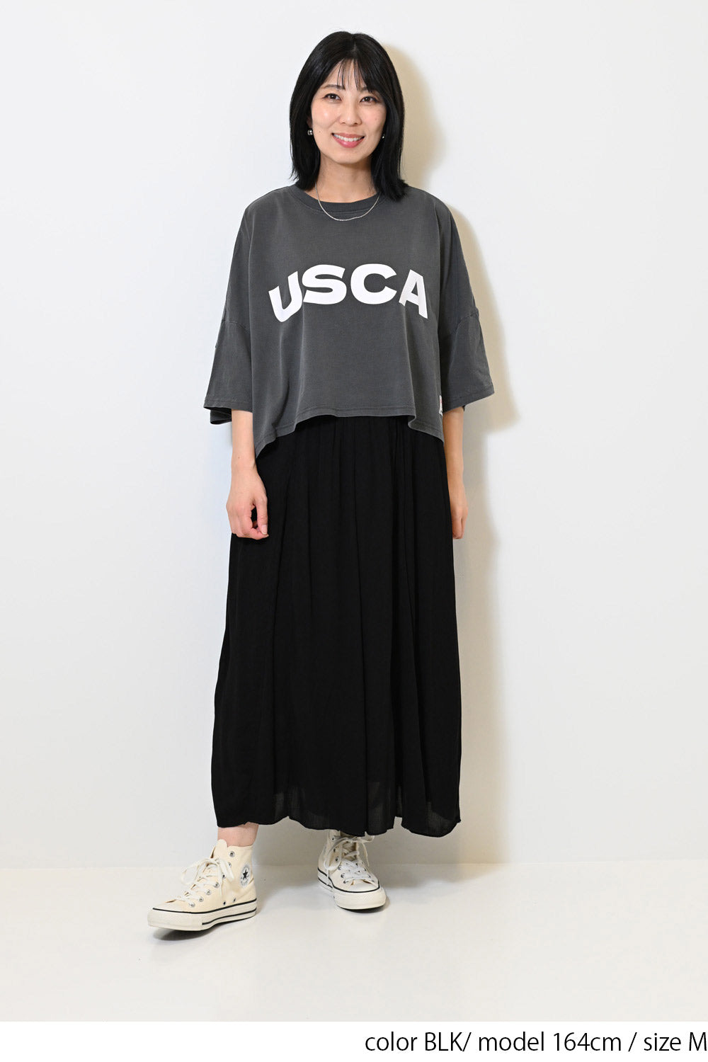 レーヨンクレープワイドパンツ