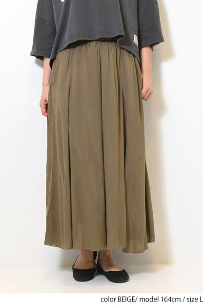 レーヨンクレープワイドパンツ