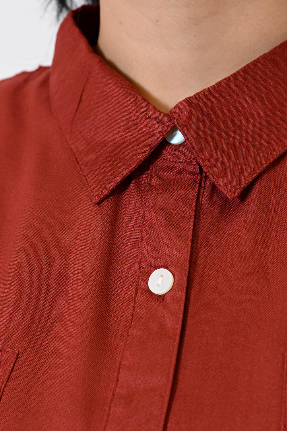 ≪OUTLET SALE≫ Rayon French Shirt Tunic