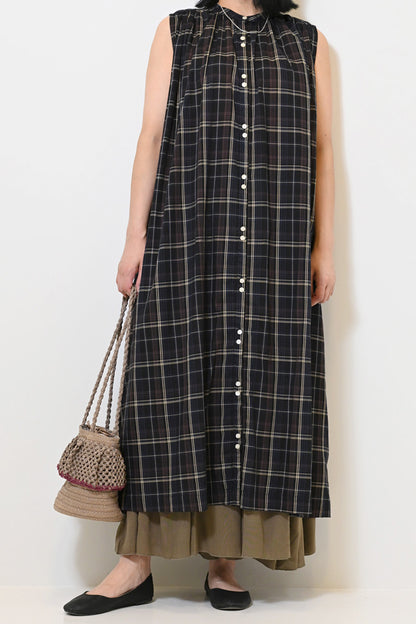 【夏ルックブック掲載item】ボイルノースリワンピース