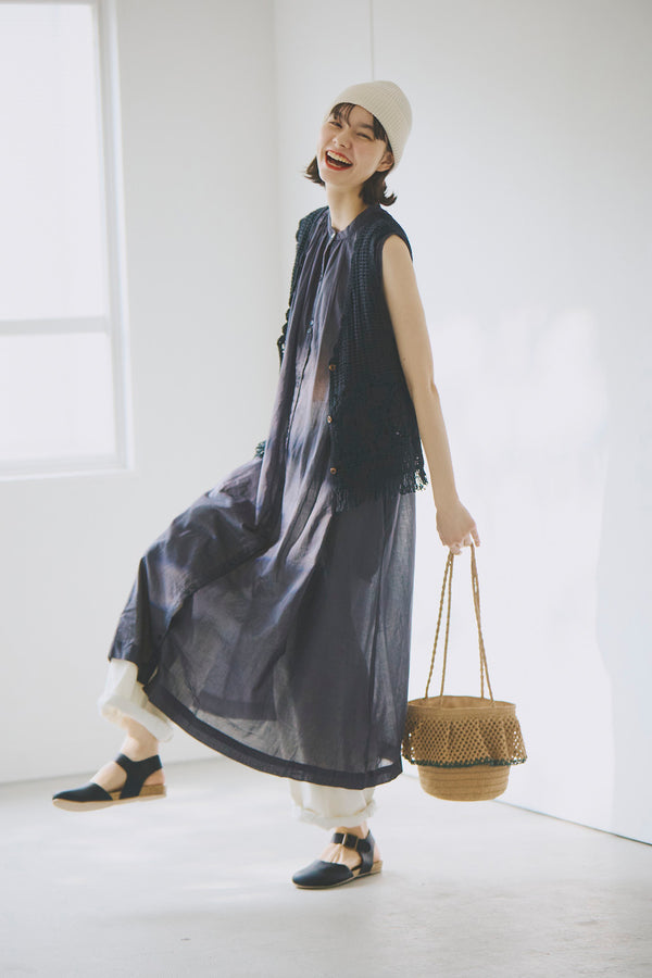≪SALE≫【Summer Lookbook Featured Item】Voile Sleeveless Dress
