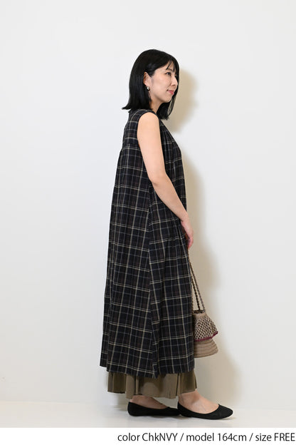 【夏ルックブック掲載item】ボイルノースリワンピース