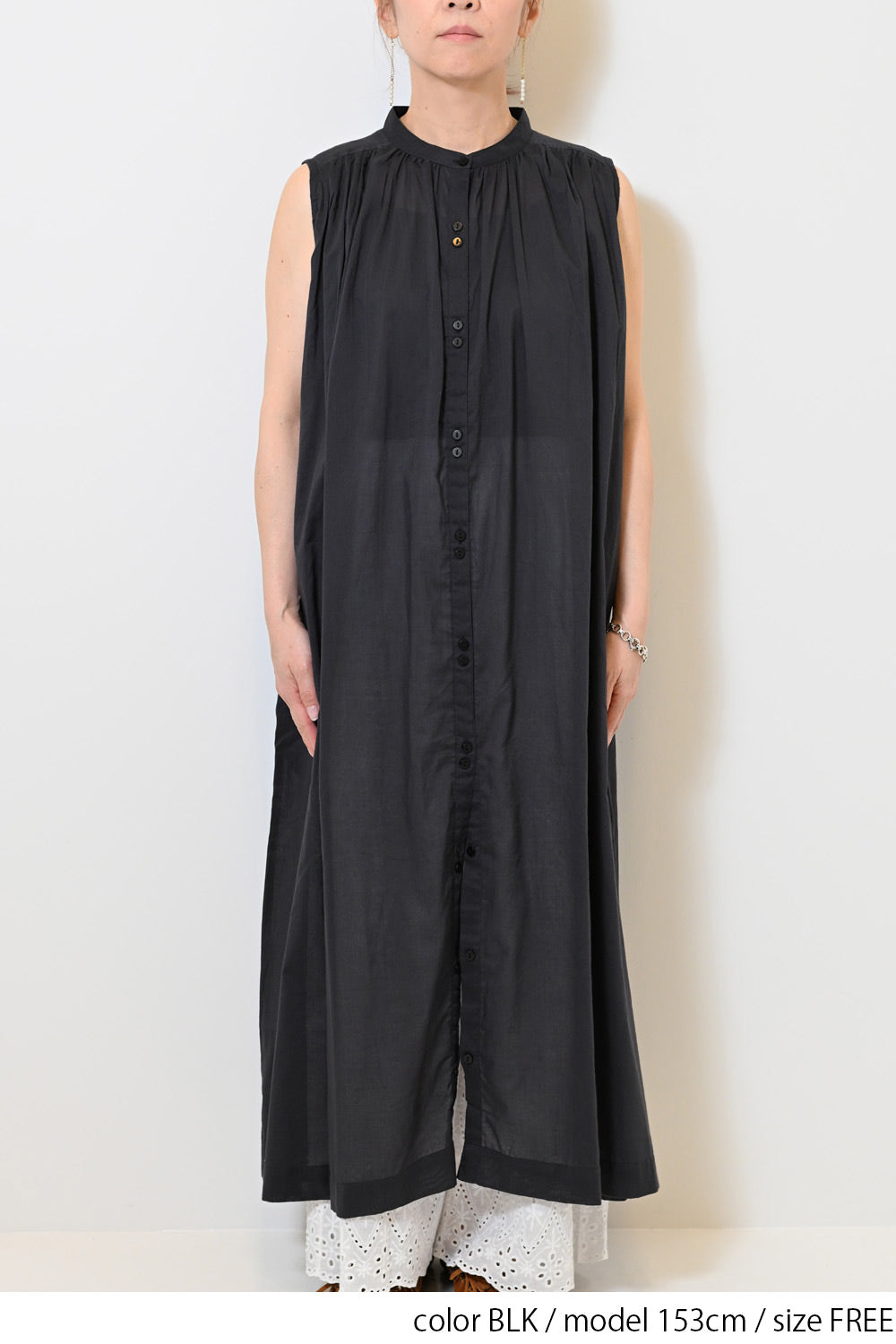 【夏ルックブック掲載item】ボイルノースリワンピース