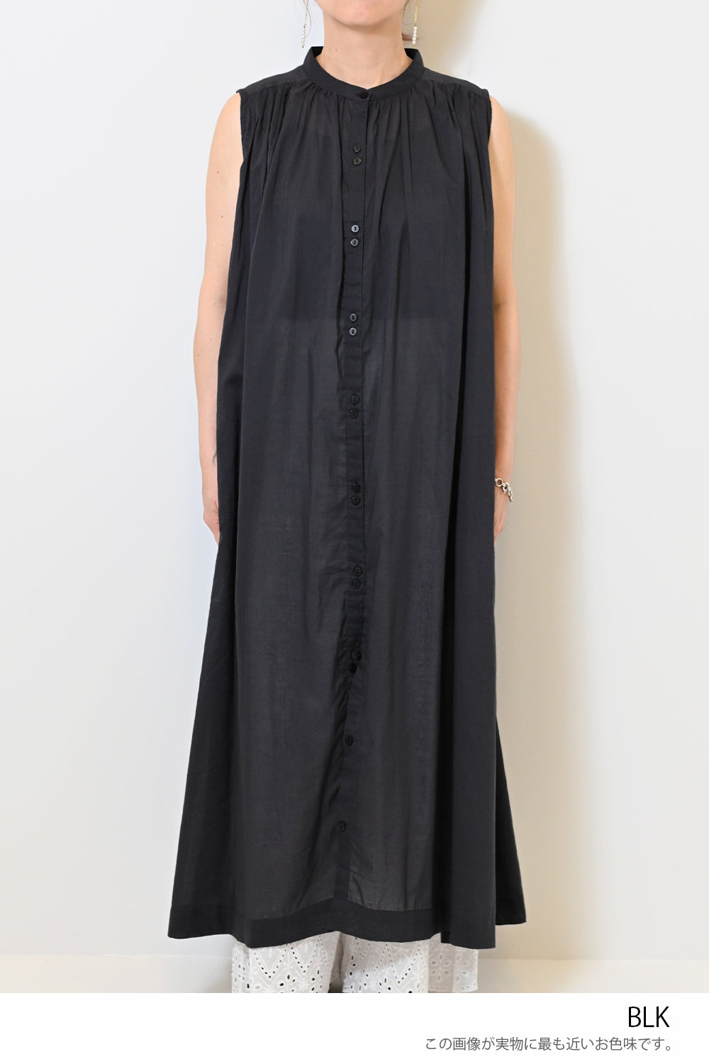 【夏ルックブック掲載item】ボイルノースリワンピース