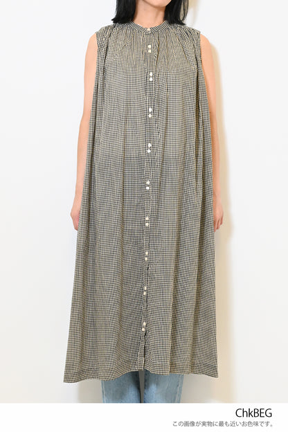 【夏ルックブック掲載item】ボイルノースリワンピース