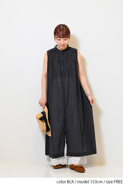 【夏ルックブック掲載item】ボイルノースリワンピース