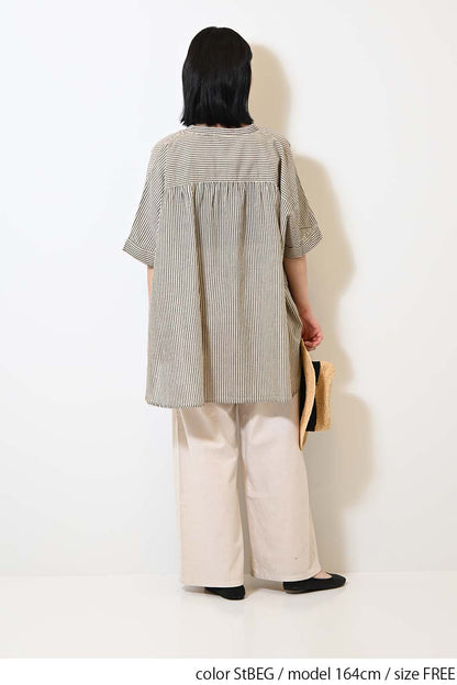 ≪SALE≫Voile Short Sleeve Tunic