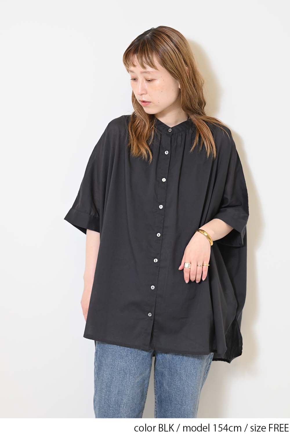 ≪SALE≫Voile Short Sleeve Tunic