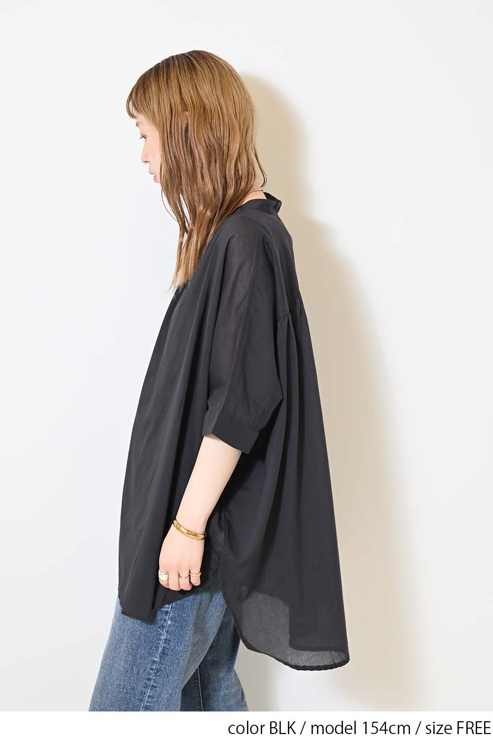 ≪SALE≫Voile Short Sleeve Tunic